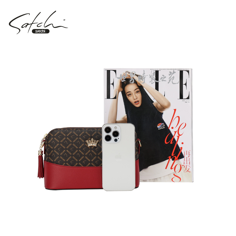 satchi /沙驰2022新款单肩斜挎包 satchi沙驰箱包女士包袋