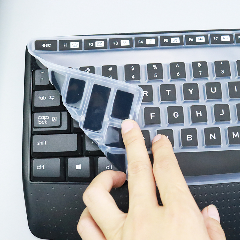 适用罗技Logitech MK346P（MK345）无线键盘硅胶防尘键盘保护膜套 - 图0