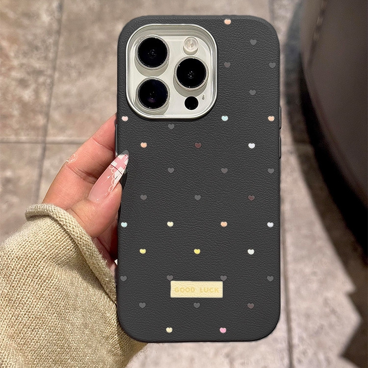 满屏彩色小爱心适用三星S25/S24+手机壳S23 Ultra大孔镜圈NOTE20大孔22FE/s21/S10磨砂A51/A52/A53/A54女A55 - 图3