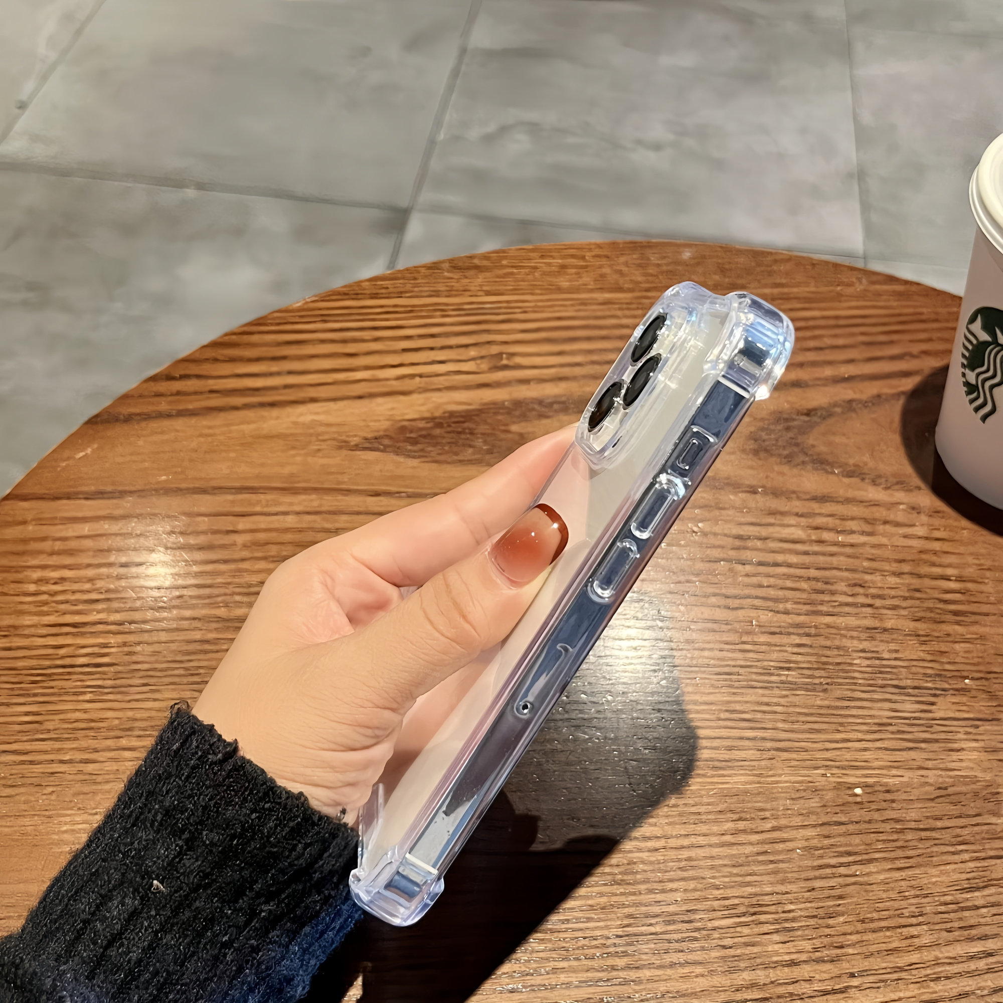 超强防摔适用realme真我GT7/8PRO手机壳13PRO+全包GTNEO7防摔V60S简约Q2气囊Q3S硅胶V5透明水墨黑色Q3PRO硅胶 - 图1