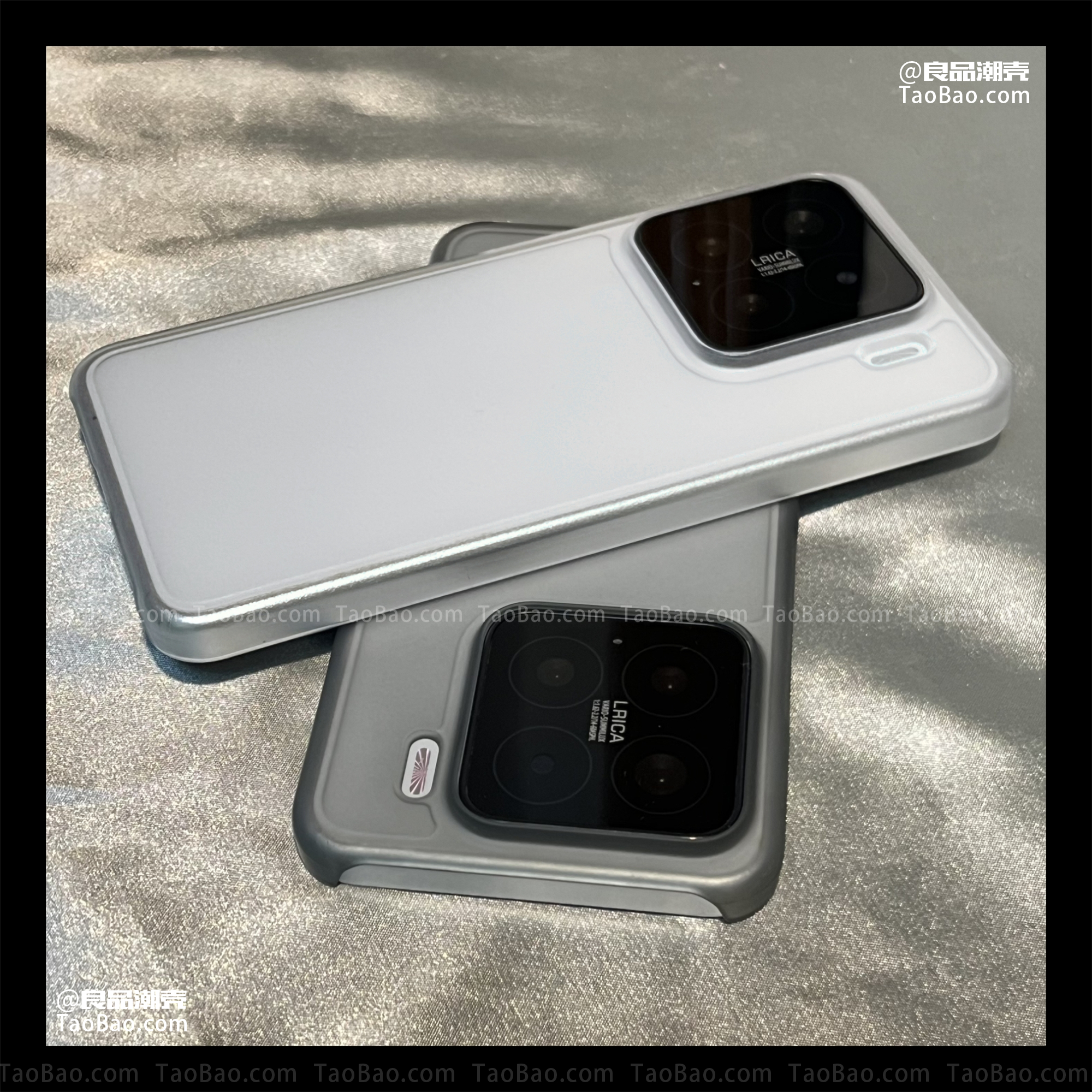 磨砂透明黑色马甲半包硬壳大孔适用TURBO4红米K80小米15/17手机壳14超薄13T裸机Civi3/5/K70e/Note12/11PRO+ - 图0