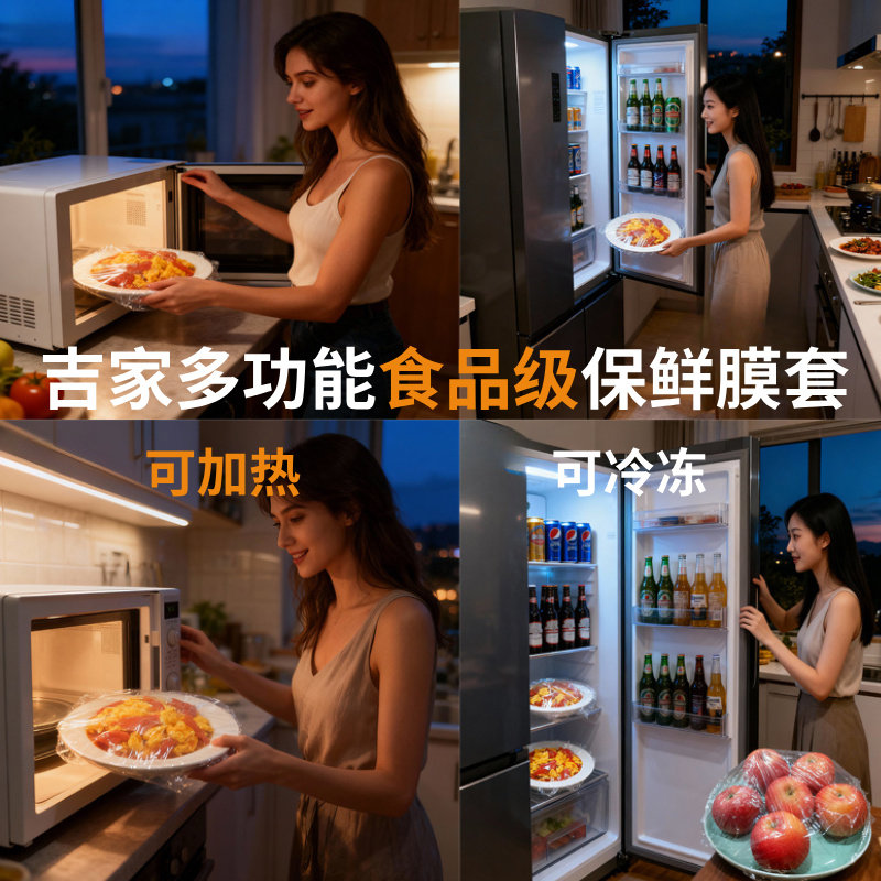 【耐高温】多功能食品级保鲜膜套保鲜罩家用商用保鲜套加大加厚,淘宝优惠券,粉丝福利购,淘宝优惠卷