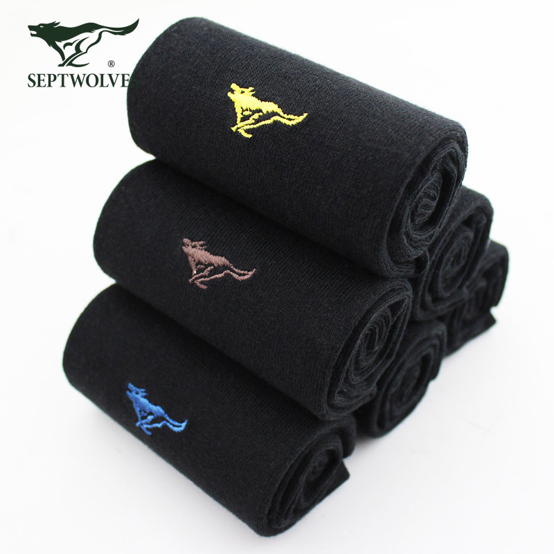 七匹狼男士纯棉薄款吸湿排汗长袜 七匹狼妍雅短袜/打底袜/丝袜/美腿袜