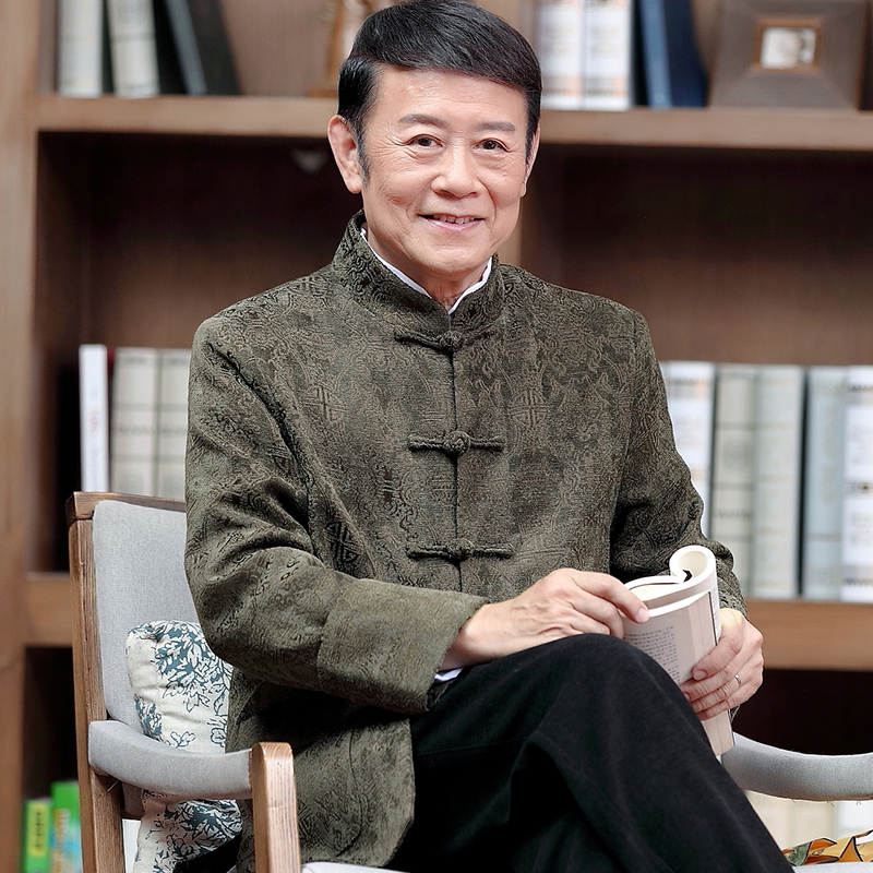 瑞杰夫旗舰店春秋唐装男长袖外套中式礼服爸爸装中老年生日宴会爷爷装改良上衣1