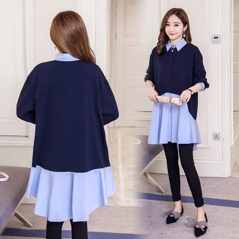 孕妇春秋套装时尚款外出洋气潮裙子 艾儿妈妈连衣裙