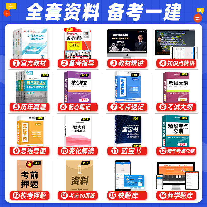 建工社官方2024年一建教材水利水电专业全套新大纲版全国一级建造师考试书历年真题试卷习题集建设项目管理经济法规工程管理与实务 - 图0