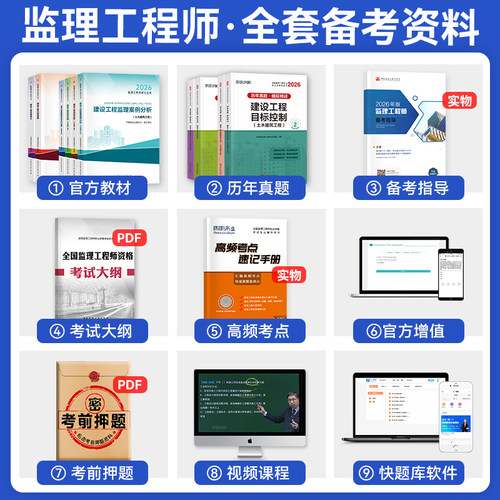 新大纲版官方2026年监理注册工程师教材土木建筑土建专业全套交通公路水运水利专业建工社全国监理师考试用书案例分析历年真题试卷 - 图1