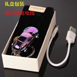 Маленькая зажигалка, креативный металлический ветрозащитный гоночный автомобиль с usb-зарядкой