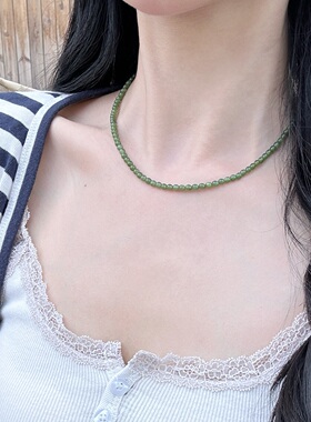 天然和田玉淡水珍珠双层项链