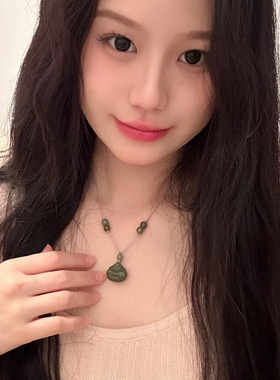天然真和田玉佛项链笑面佛吊坠