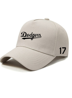 棒球联赛Dodgers道奇队17号大谷翔平棒球帽男夏季网眼透气鸭舌帽