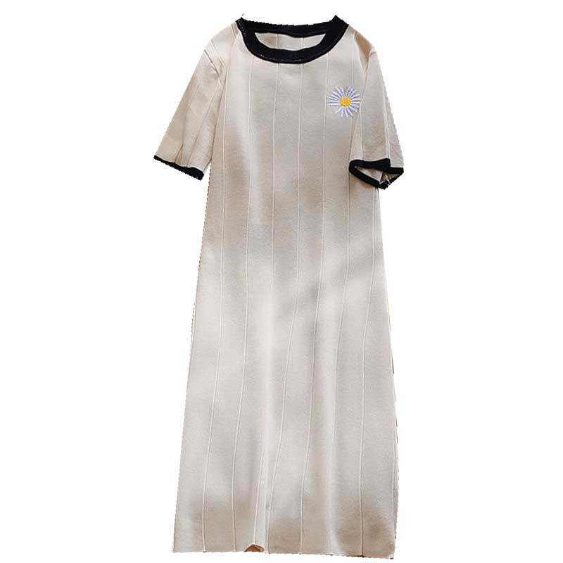 t恤裙夏2020新款夏季短袖针织裙子 茵蔚T恤