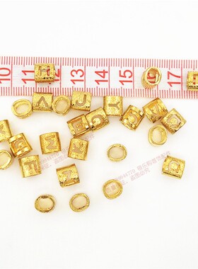 饰品26个字母吊坠横穿配饰转运珠