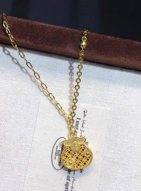 沙金蕾丝镂空福禄福袋吊坠小福袋