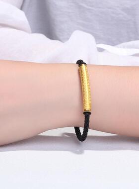 心经弯管手链男女情侣心经红手绳