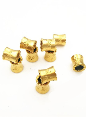 六字真言吊坠圆桶珠横穿小配饰