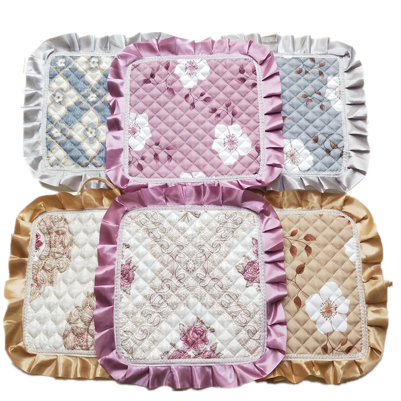 小方凳垫绗缝隔热简约现代方凳套四方垫圆凳垫四季坐垫圆形板凳垫