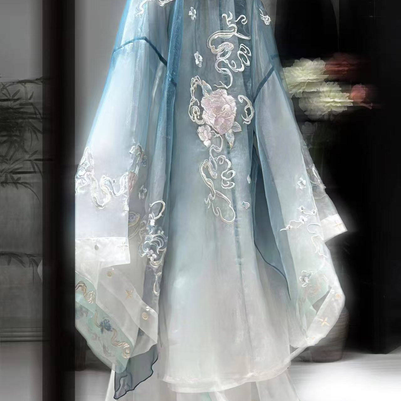 蝶恋花语原创汉服齐腰大袖衫吊带百褶裙绣花宋制一片式汉服女,淘宝优惠券,粉丝福利购,淘宝优惠卷