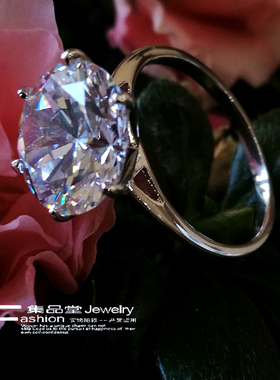 欧美风夸张925银鸽子蛋主播戒指