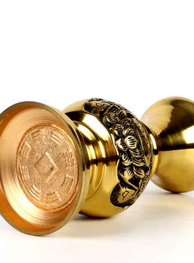 纯铜观音瓶插花摆件佛具用品