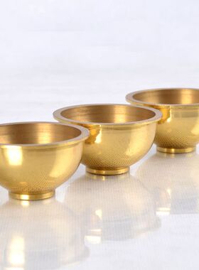 工艺纯铜高级佛前圣水杯