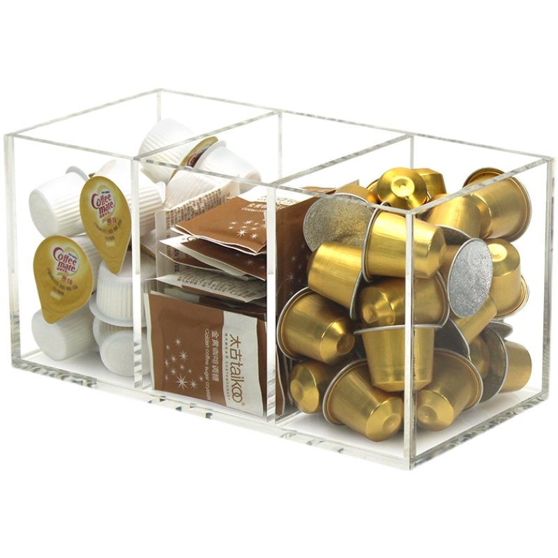 速溶咖啡胶囊收纳盒翻盖防尘亚克力奶球糖果透明手工咖啡配具收纳,淘宝优惠券,粉丝福利购,淘宝优惠卷