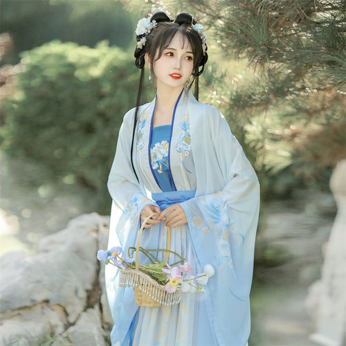 汉服古装女成人2026新款春夏原创中国风小个子改良初中生宋制套装 - 图2