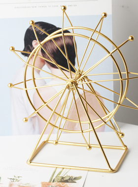 繁树铁艺可旋转北欧摆件