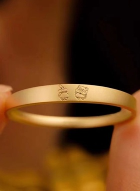 古法 戒指友谊之光海绵宝宝派大星对戒好朋友情侣对戒可爱指环指