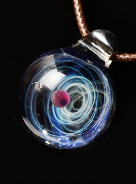 宇宙星空玻璃球 梦幻吊坠 天体 圣诞礼物 宇宙琉璃球 宇宙玻璃