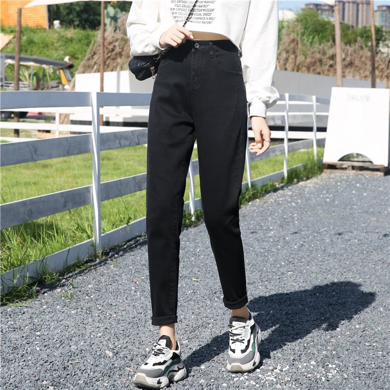 高腰哈伦宽松2020新款秋季牛仔裤 执念牛仔裤