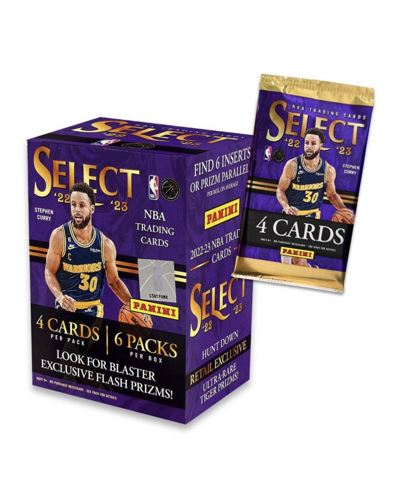 顺丰包邮 帕尼尼 Panini NBA 22-23 Select 手雷盒 球星卡 - 图0