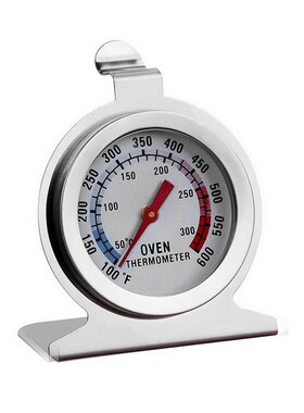1Pcs Stand Dial Oven Thermometer Stainless Steel Gauge Gage