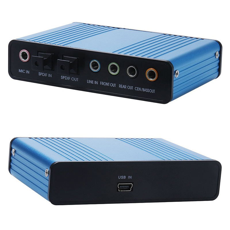 External Optical USB 6 Audio Sound Card S/PDIF Adapter - 图2