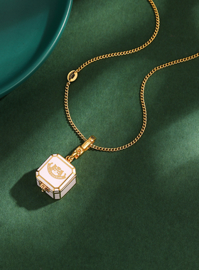 爱心镶钻可打开戒指盒吊坠项链潮