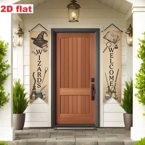 Set of 2 | 2D Flat-Style | Wizard & Magic-Themed Decorative - 图3