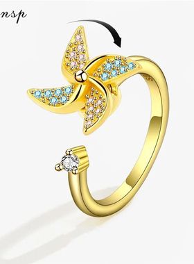 Multiple Style Anxiety Ring Fidget Spinner Rings for Women S