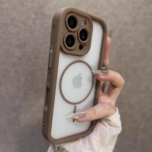 天使眼二合一磨砂适用苹果16promax手机壳新款磁吸iPhone15pro防摔保护套肤感14/13/12/11外壳15手机套16pro - 图1