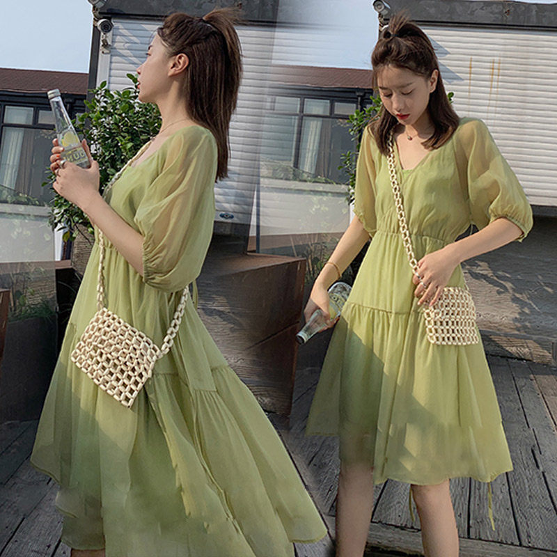 孕妇连衣裙仙女超仙夏季雪纺裙子 himibaby连衣裙