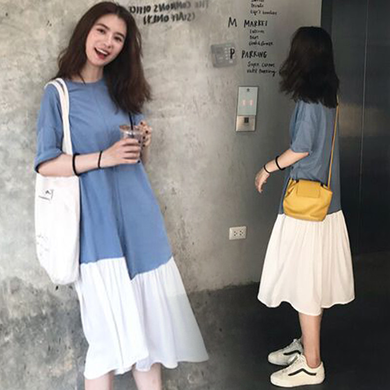 孕妇装夏装连衣裙3-9个月宽松裙子 himibaby连衣裙