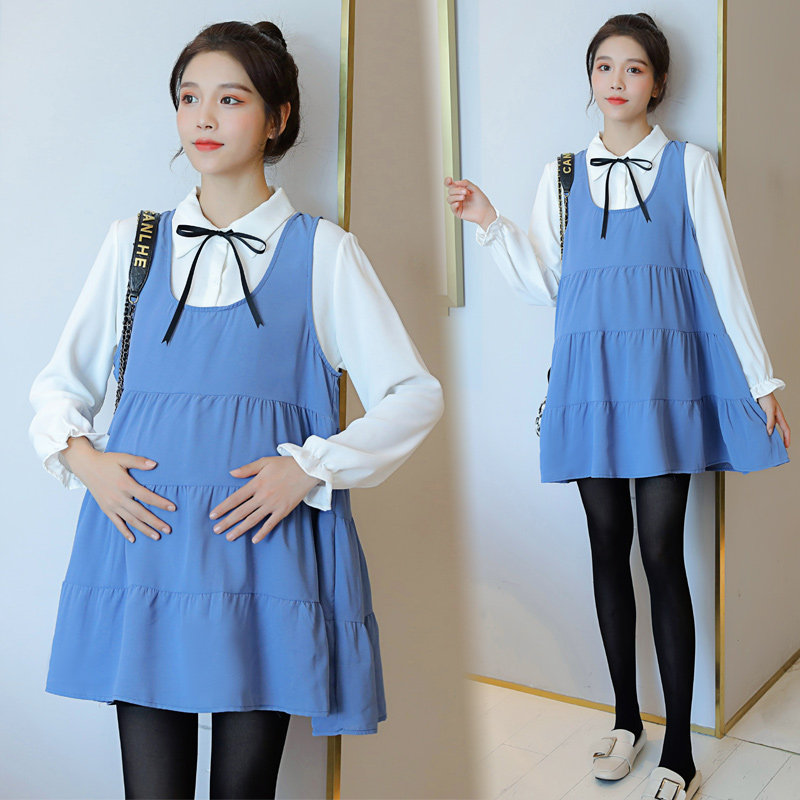 孕妇装秋装2021新款潮时尚款连衣裙 himibaby连衣裙