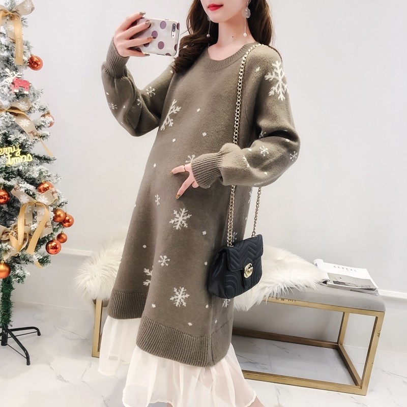 孕妇装潮2020秋款宽松长款连衣裙 himibaby连衣裙