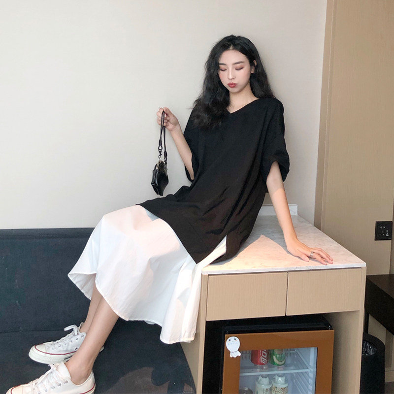 孕妈妈长款过膝辣妈潮装大码连衣裙 himibaby连衣裙