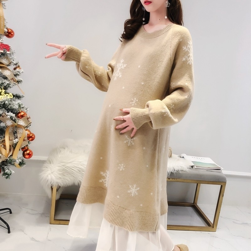 孕妇装潮2020秋款宽松长款连衣裙 himibaby连衣裙