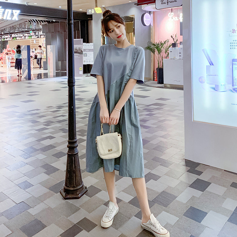 孕妇夏装2022新款潮妈怀孕连衣裙 himibaby连衣裙