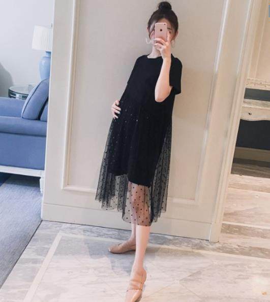 孕妈妈仙女超仙韩版孕妇夏装连衣裙 himibaby连衣裙