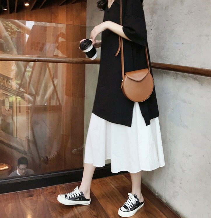 孕妈妈长款过膝辣妈潮装大码连衣裙 himibaby连衣裙