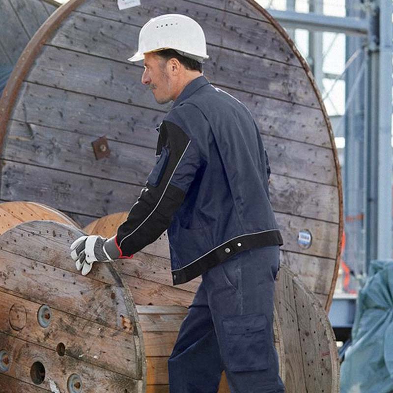 工作服男装套装劳保服春秋季建筑工地工程汽修车厂服定制耐磨外套