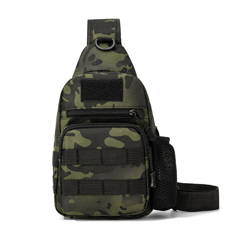 Outdoor running waterproof camouflage tactical chest bag for men