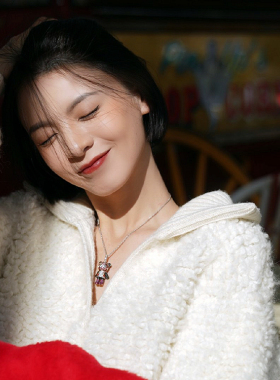 项链锁骨镀金萌趣bobo熊猫女